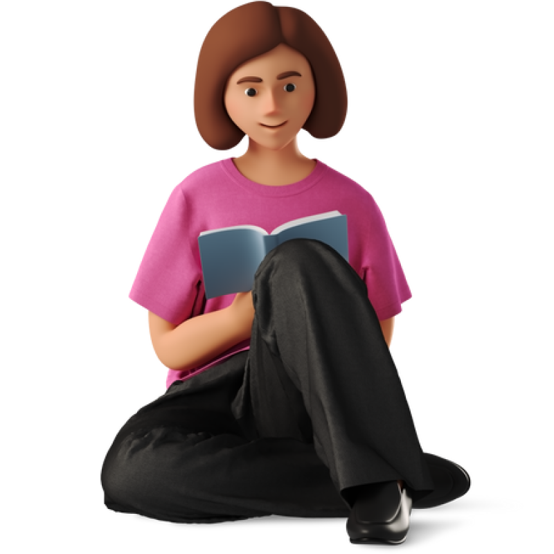TeamSlice team member reading