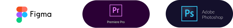 Figma, Premiere Pro and Photoshop